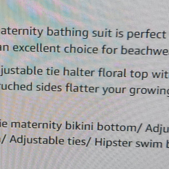 NWOT MATERNITY SWIM TOP ONLY TANK TOP HALTER  LARGE - Picture 7 of 10